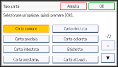 Illustrazione schermata pannello di controllo