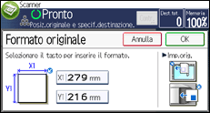 Illustrazione schermata pannello di controllo