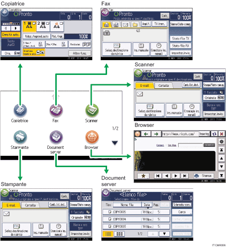 Illustrazione del modo in cui cambiare modalità
