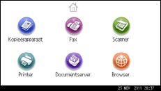 Schermafbeelding bedieningspaneel