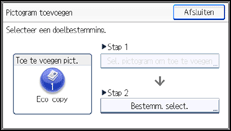 Schermafbeelding bedieningspaneel