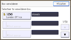 Schermafbeelding bedieningspaneel