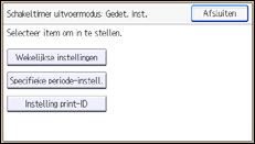 Schermafbeelding bedieningspaneel