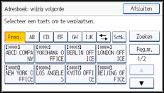 Schermafbeelding bedieningspaneel