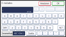 Schermafbeelding bedieningspaneel