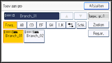 Schermafbeelding bedieningspaneel
