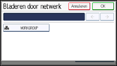 Schermafbeelding bedieningspaneel