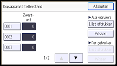 Schermafbeelding bedieningspaneel
