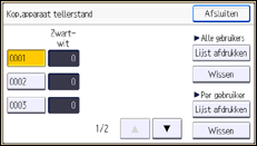 Schermafbeelding bedieningspaneel