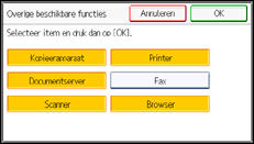 Schermafbeelding bedieningspaneel