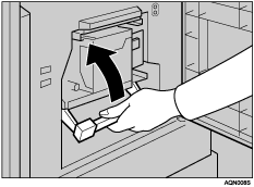 Drum unit lock lever illustration