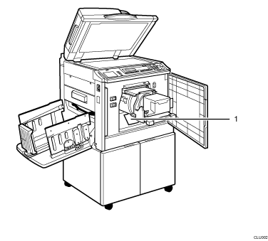 Main unit illustration numbered callout illustration