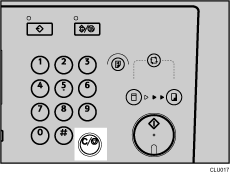 Clear/Stop key illustration