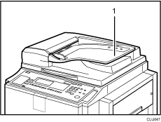 Auto document feeder illustration numbered callout illustration