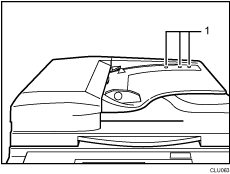 ADF sensors illustration numbered callout illustration