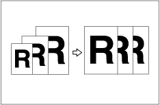 Illustration of auto reducing and enlarging