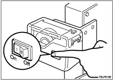 Tape dispenser switch illustration