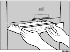 Lower master tray illustration