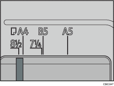 Ilustração da bandeja de papel