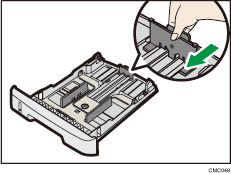 Ilustração da bandeja de papel