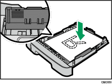 Ilustração da bandeja de papel