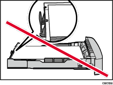 Ilustração da bandeja de papel