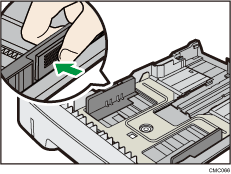 Ilustração da bandeja de papel