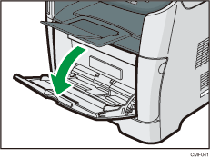 Imagem da bandeja de alimentação manual