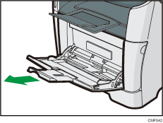 Imagem da bandeja de alimentação manual