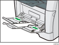 Imagem da bandeja de alimentação manual