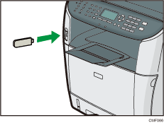 Ilustração da porta de memória flash USB