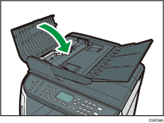 Ilustração do alimentador de documentos Auto Reverse