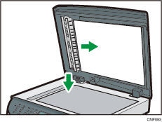 Ilustração da vista frontal do equipamento