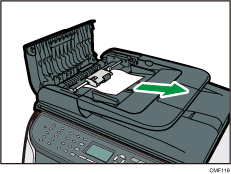 Ilustração do alimentador automático de documentos