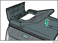 Ilustração do alimentador automático de documentos