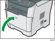 Ilustrace zařízení zepředu