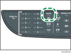 Ilustrace tlačítka Adresář
