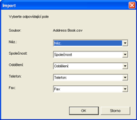 Ilustrace obrazovky aplikace