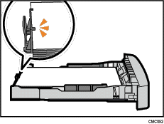 Illustration af papirkassette