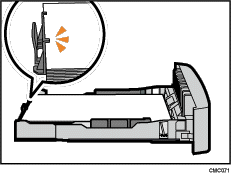 Illustration af papirkassette