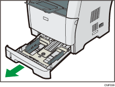 Illustration af papirkassette
