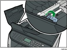 Illustration af automatisk duplexdokumentføder