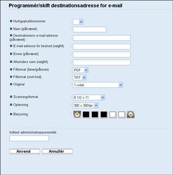 Illustration af skærmbillede i webbrowser