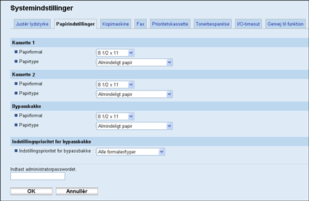 Illustration af skærmbillede i webbrowser