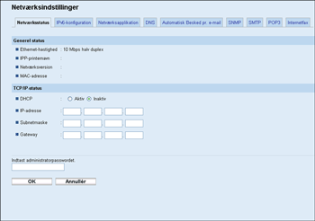 Illustration af skærmbillede i webbrowser