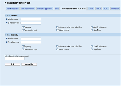 Illustration af skærmbillede i webbrowser