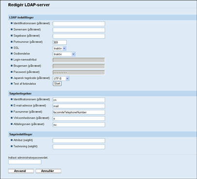 Illustration af skærmbillede i webbrowser