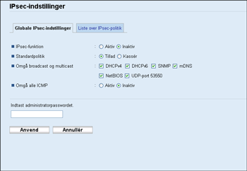 Illustration af skærmbillede i webbrowser