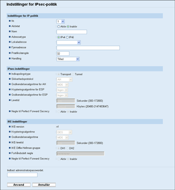 Illustration af skærmbillede i webbrowser