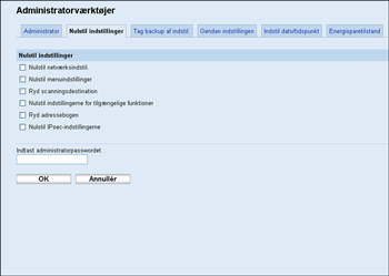 Illustration af skærmbillede i webbrowser